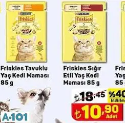 FRİSKİES TAVUKLU YAŞ KEDİ MAMASI 85G FRİSKİES TAVUKLU YAŞ KEDİ MAMASI 85G